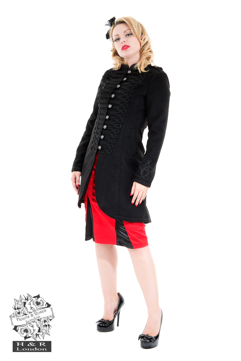 Military Cyber Rave Wool Coat